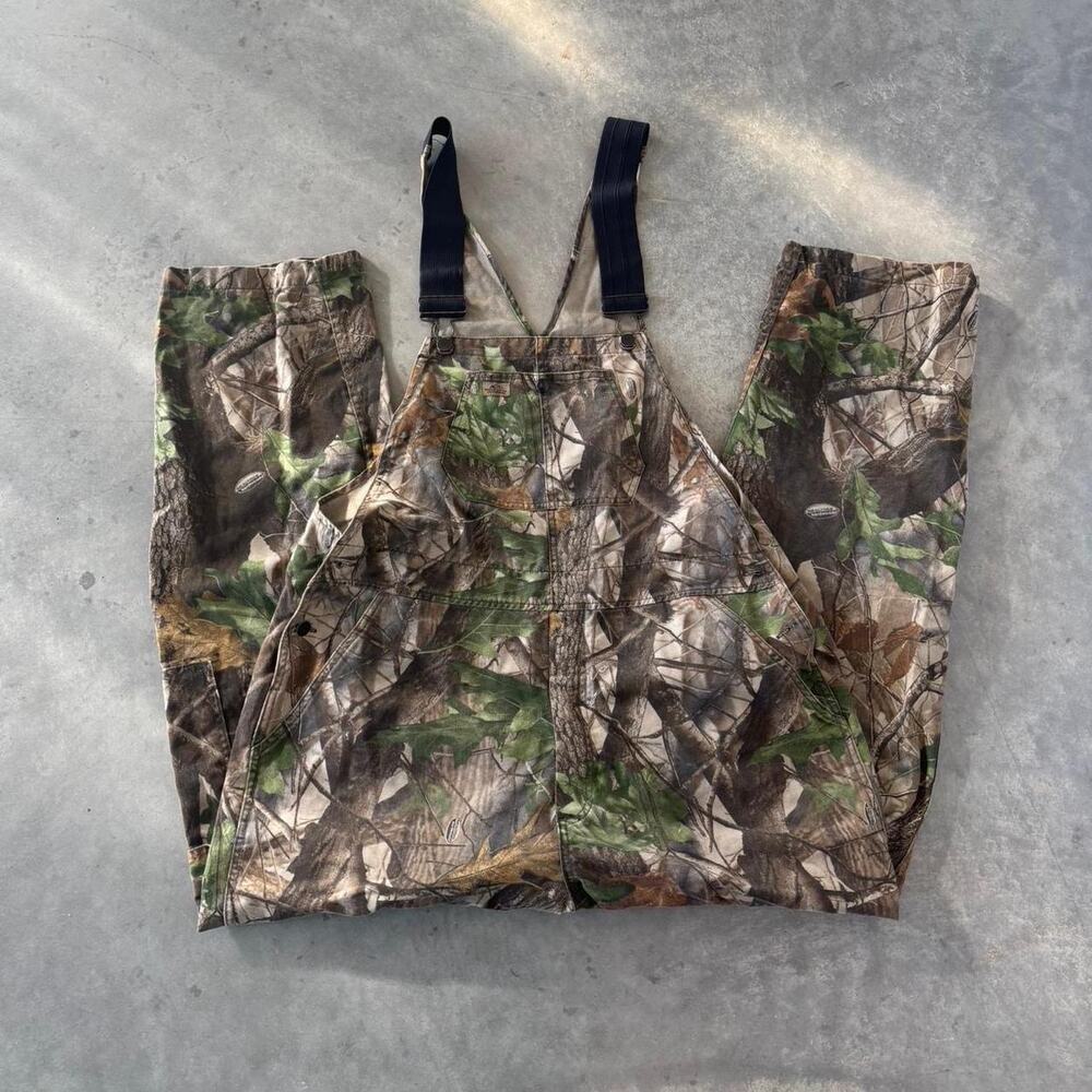 y2k realtree camo overalls